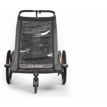 Cube Kinder Fahrradanh&auml;nger Double PURE black&acute;n&acute;grey