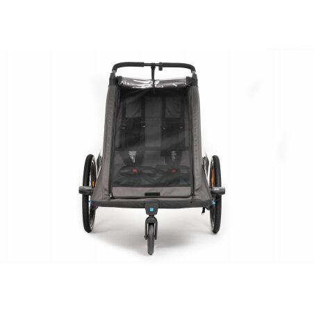 Cube Kinder Fahrradanh&auml;nger Double PURE black&acute;n&acute;grey
