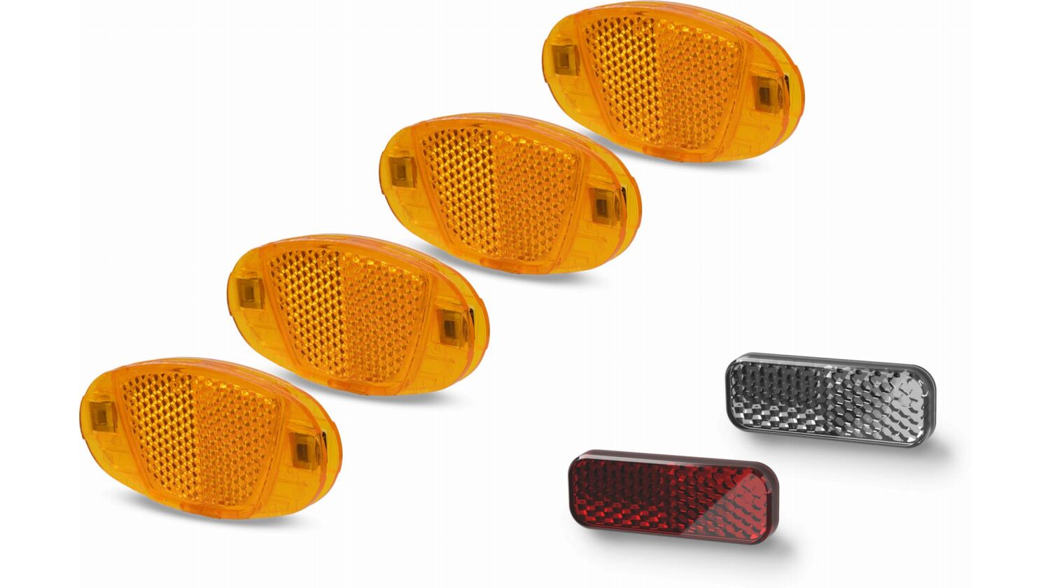 Acid Reflektorset für Lenker/Sattelstütze/Speichen