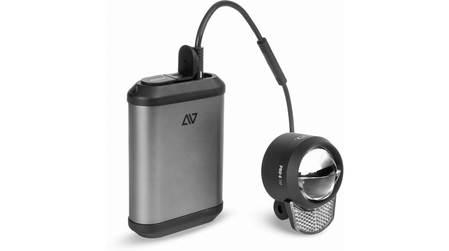 Acid Frontlicht PRO-E 150 Lux PowerBank black, space grey`n`black