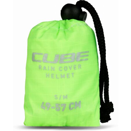 Cube Helm Regen&uuml;berzug green