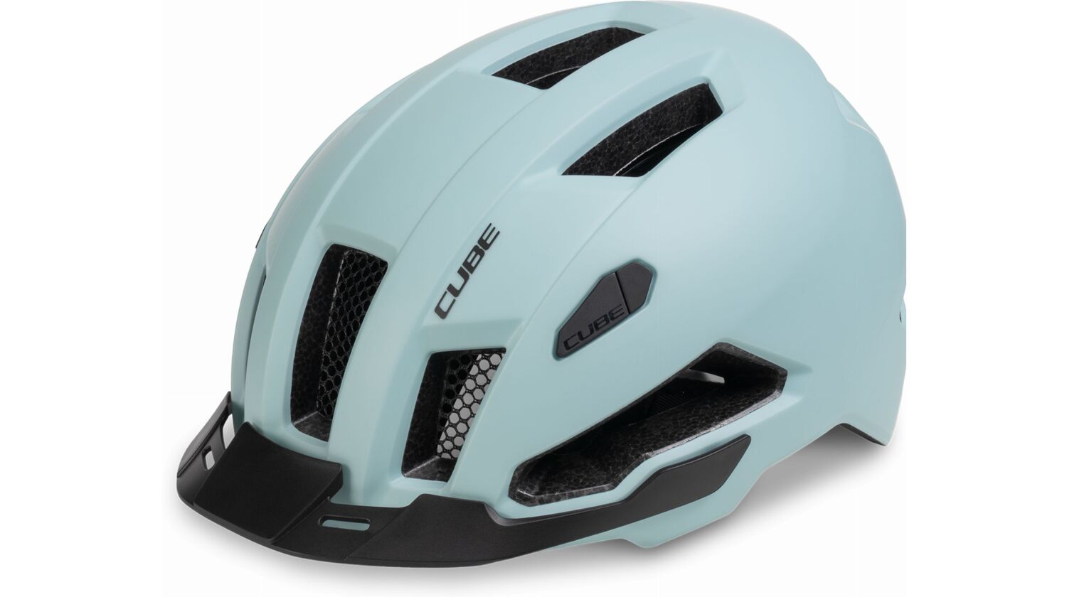 Cube Evoy Hybrid Helm skylight blue
