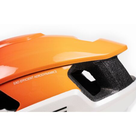 Cube Heron Teamline Rennrad-Helm whitenorange