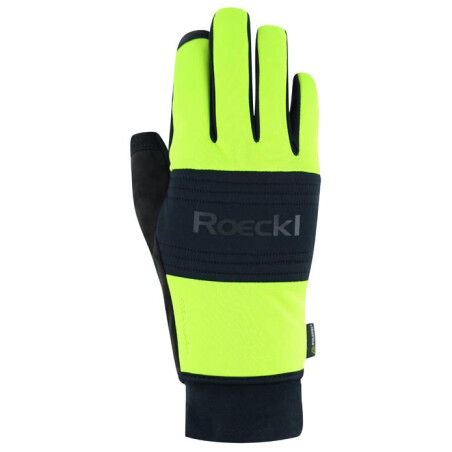 Roeckl Vinadi Extra Warm Handschuhe lang fluo yellow/black