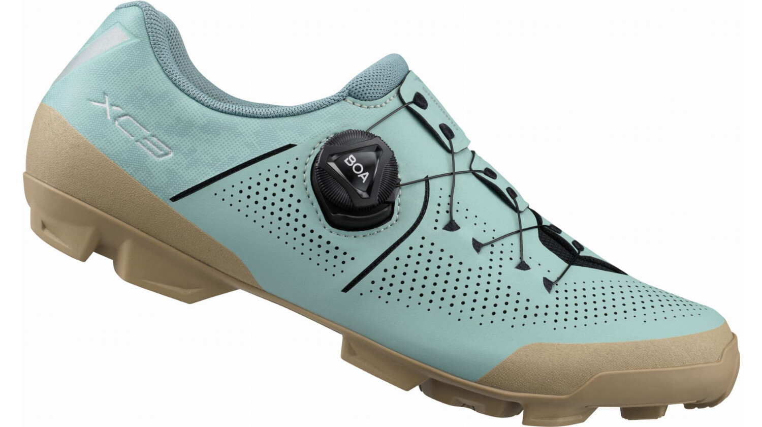 Shimano XC302W Women MTB-Schuhe SPD spezieller Damenleisten surf blue