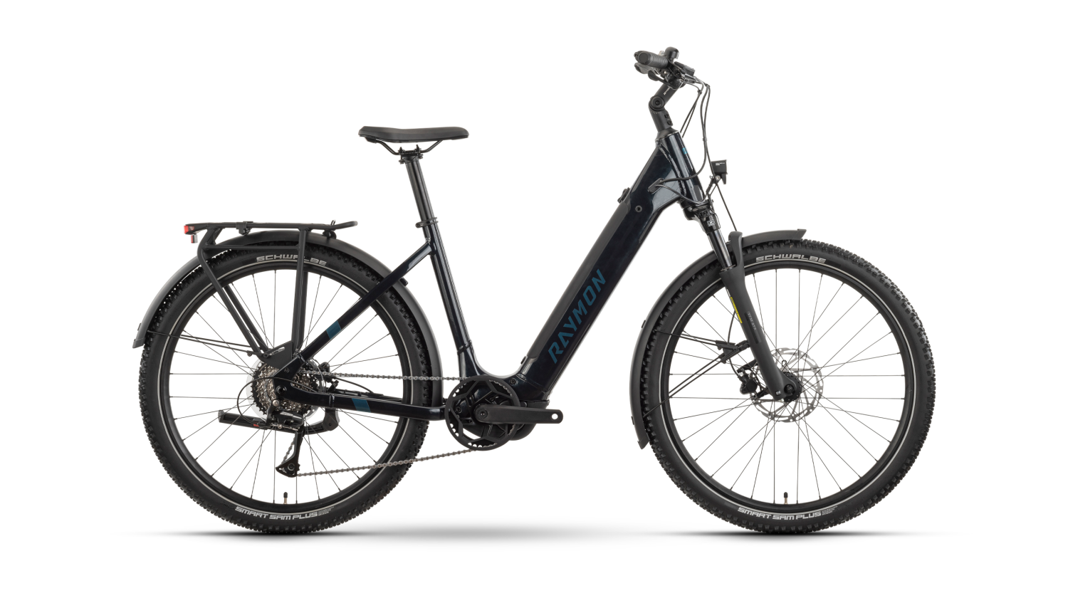 Raymon Tourray 630 Wh E-Bike Wave 27,5" nebular blue/chrome