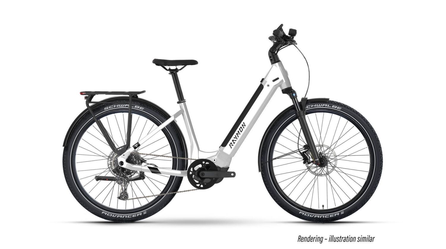 Raymon Tourray Pro 800 Wh E-Bike Wave 27,5" storm/black/kobalt