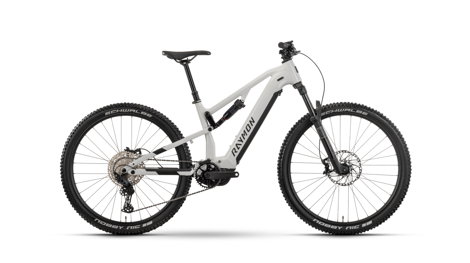 Raymon Trailray 120 Ultra 800 Wh E-Bike Fully 29" bianco/black/silver
