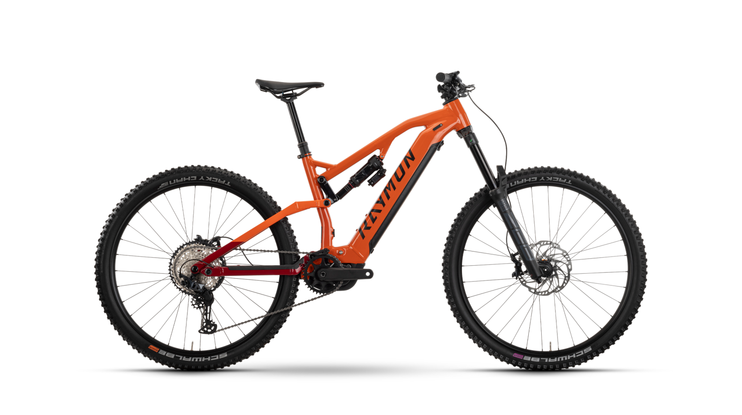 Raymon Trailray 170 Pro 800 Wh E-Bike Fully 29" tangerine/red/black