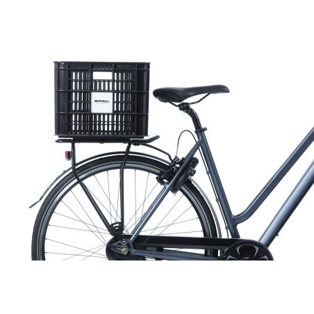 Basil Crate L MIK 2.0 Kunststoff-Fahrradkasten schwarz 40 L