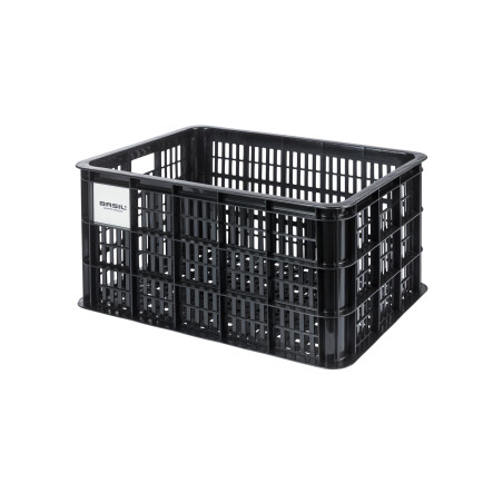 Basil Crate L MIK 2.0 Kunststoff-Fahrradkasten schwarz 40 L