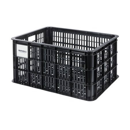 Basil Crate L MIK 2.0 Kunststoff-Fahrradkasten schwarz 40 L