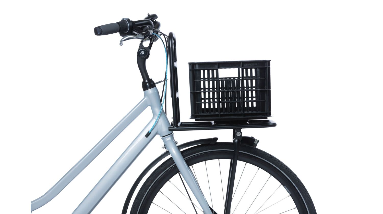 Basil Crate S MIK 2.0 Kunststoff-Fahrradkasten schwarz 17,5 L