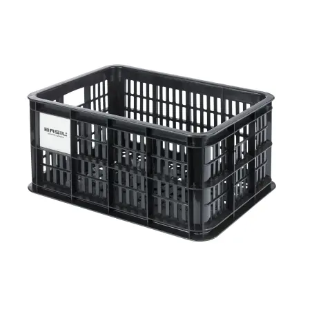 Basil Crate S MIK 2.0 Kunststoff-Fahrradkasten schwarz 17,5 L