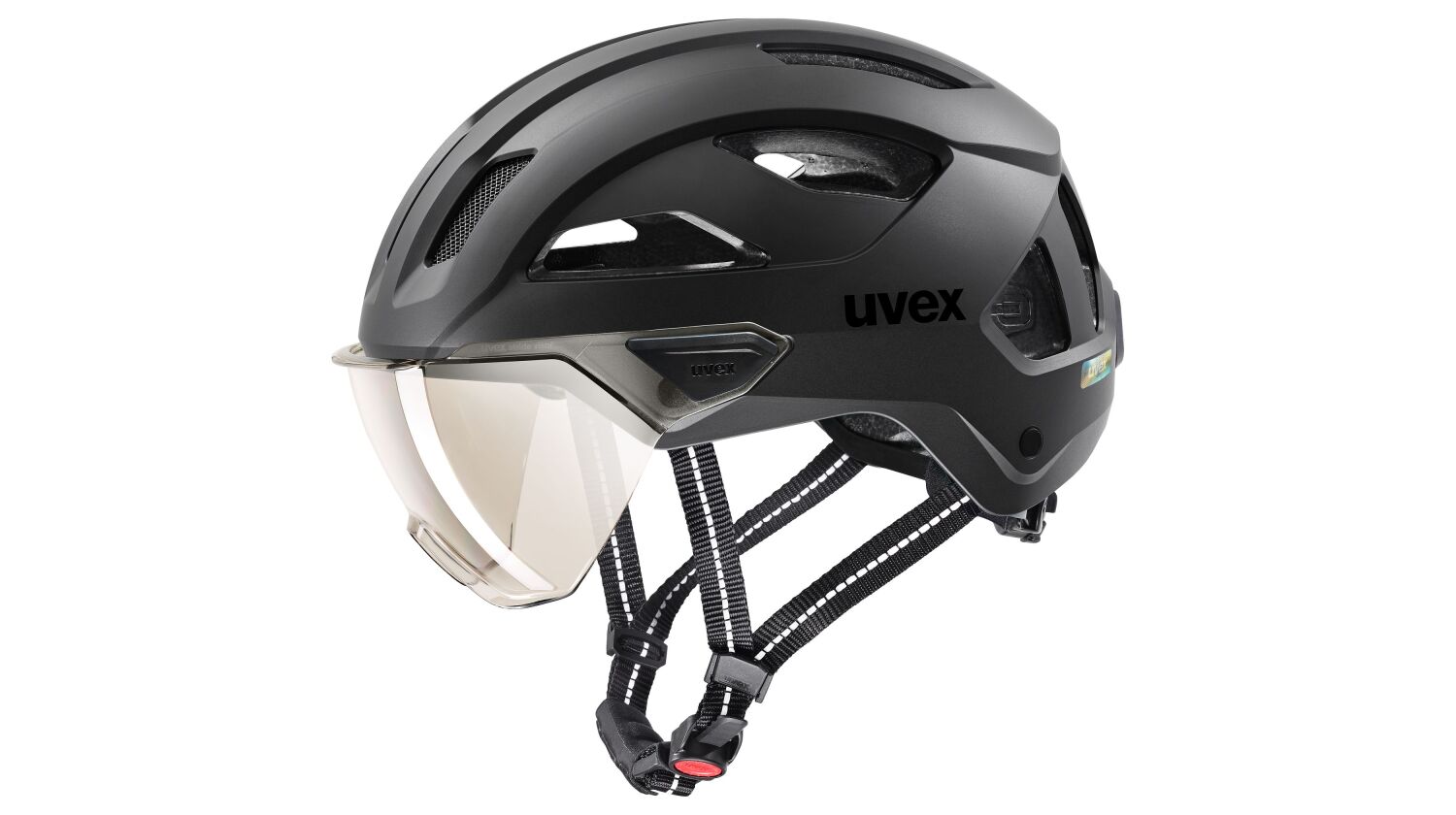 Uvex Stride Visor Helm black matt
