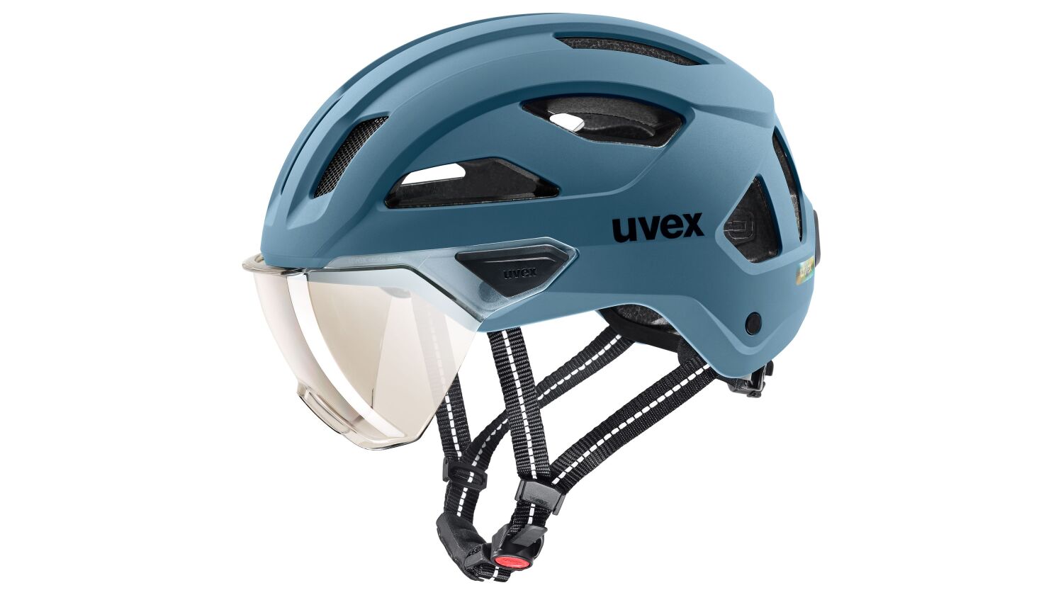 Uvex Stride Visor Helm stone blue matt