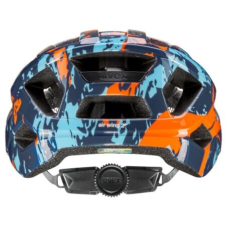 Uvex Air Wing 2 Kinder-Helm papaya-bubble blue