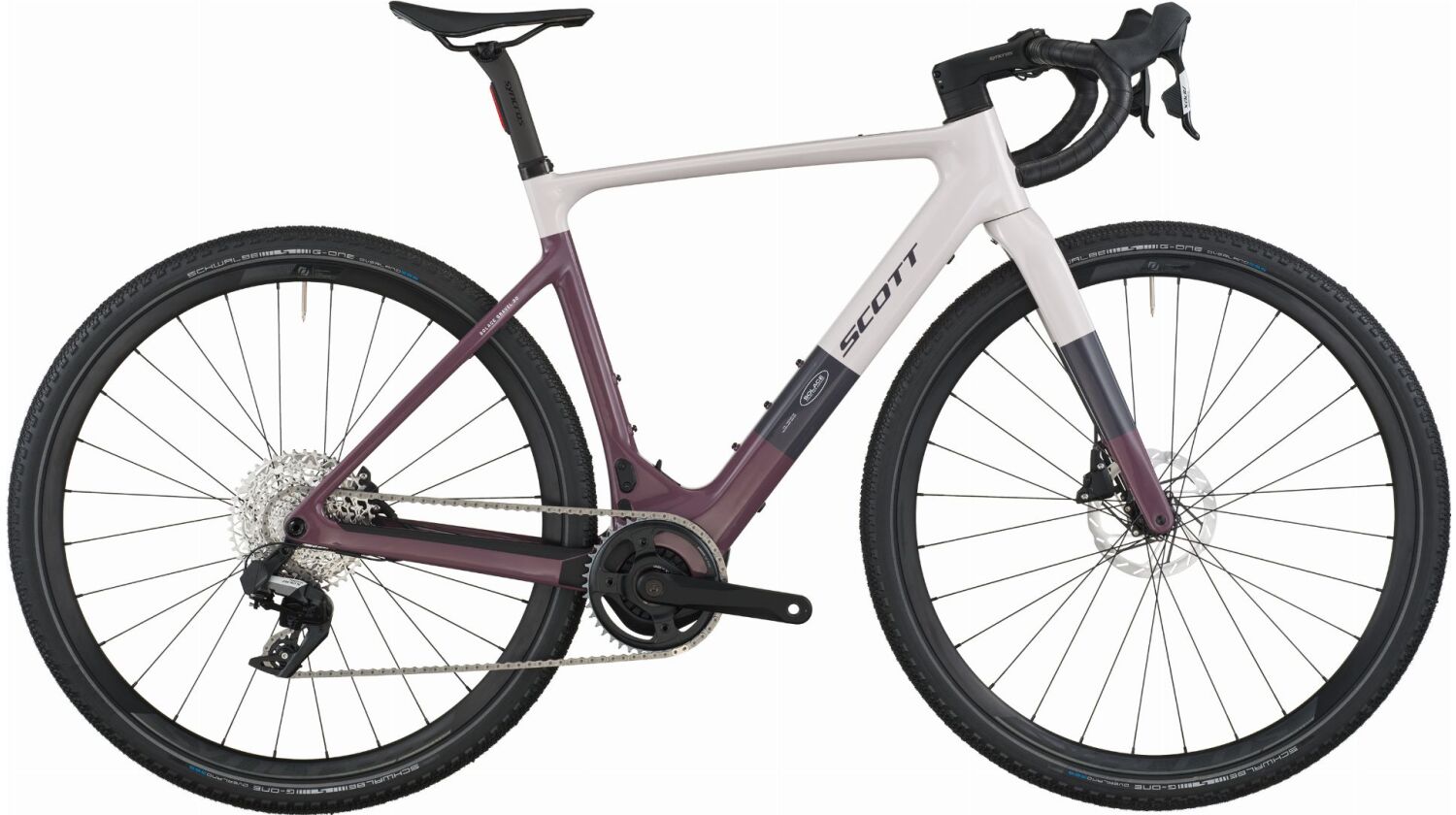 Scott Solace Gravel 30 360 Wh E-Gravel Rad Diamant 28" mineral pink/flint purple
