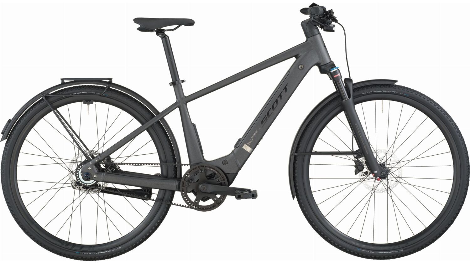 Scott Passage 10 Belt 400 Wh E-Bike Diamant 28" midnight grey