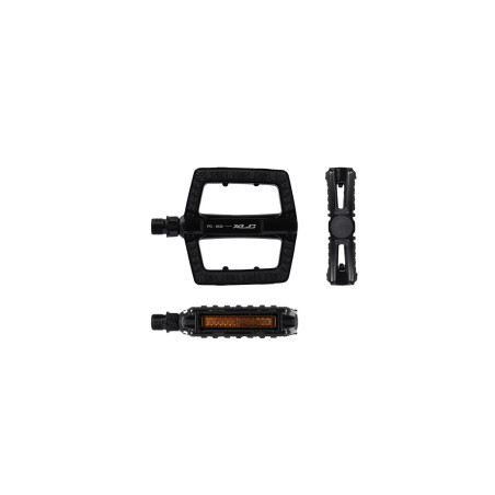XLC Flat Pedal PD-M30 schwarz mit Reflektor