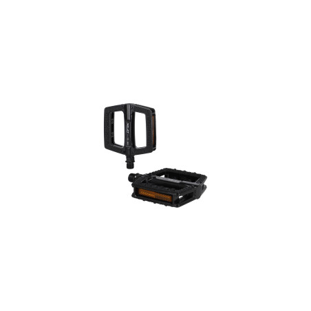 XLC Flat Pedal PD-M30 schwarz mit Reflektor