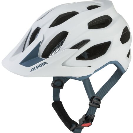 Alpina Carapax 2.0 MTB-Helm white pebble blue matt