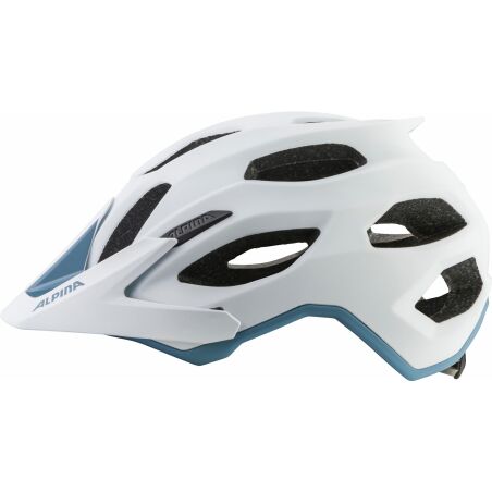 Alpina Carapax 2.0 MTB-Helm white pebble blue matt
