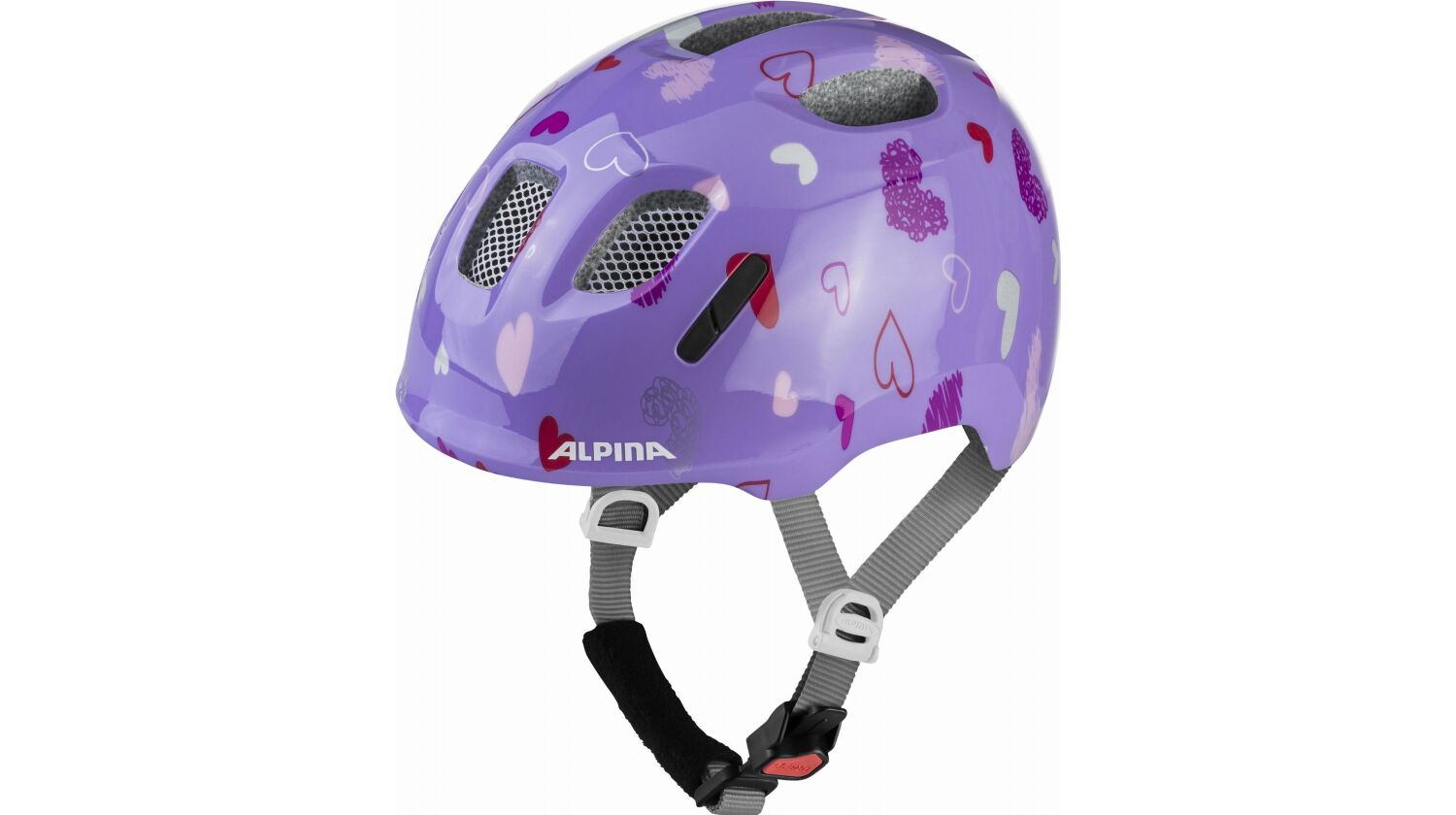 Alpina Ximo 2 Kinder-Helm purple hearts gloss