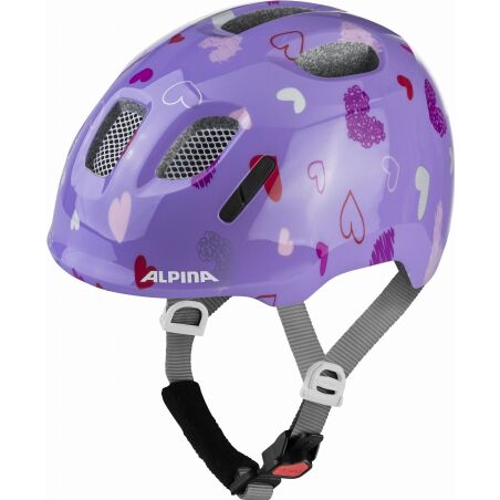 Alpina Ximo 2 Kinder-Helm purple hearts gloss