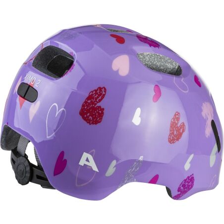 Alpina Ximo 2 Kinder-Helm purple hearts gloss