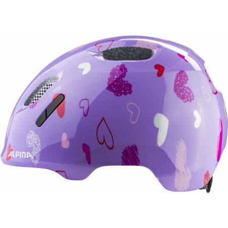 Alpina Ximo 2 Kinder-Helm purple hearts gloss
