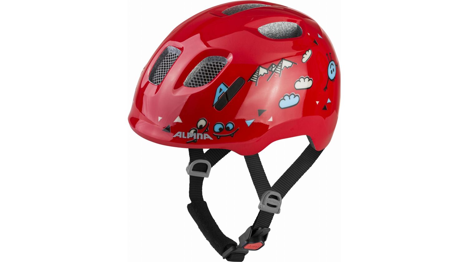 Alpina Ximo 2 Kinder-Helm red smile gloss