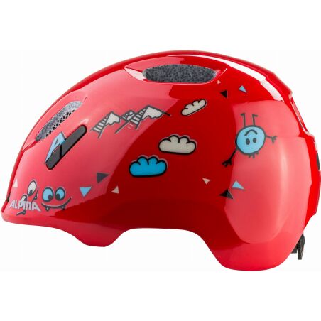 Alpina Ximo 2 Kinder-Helm red smile gloss