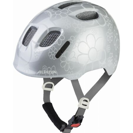 Alpina Ximo 2 Kinder-Helm silver flower gloss