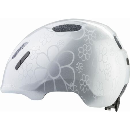 Alpina Ximo 2 Kinder-Helm silver flower gloss