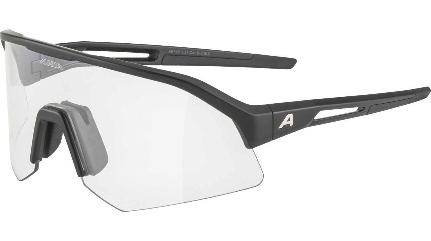 Alpina Sonic HR V Sportbrille black mat/varioflex black one size