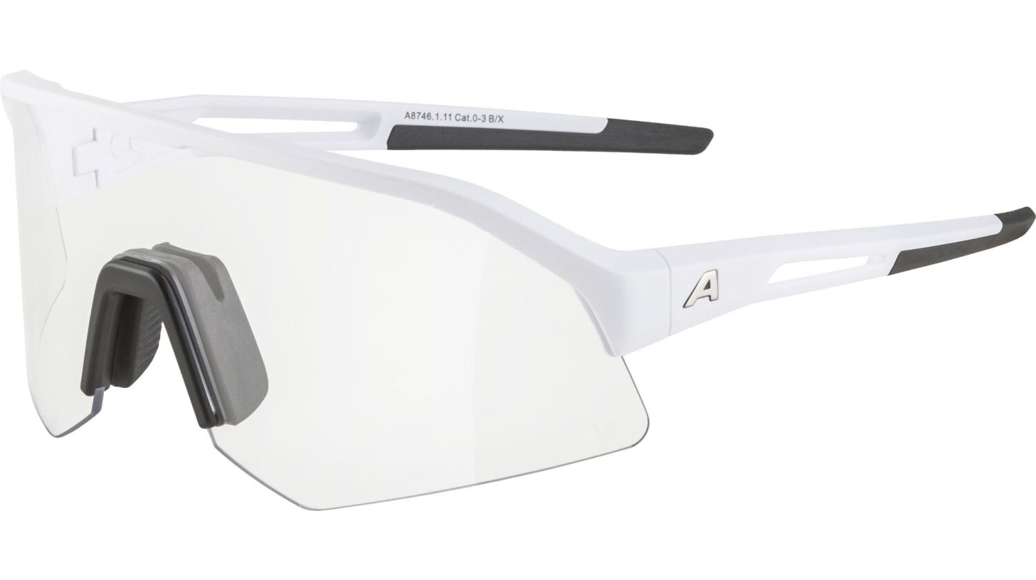Alpina Sonic HR V Sportbrille white matt/varioflex black one size