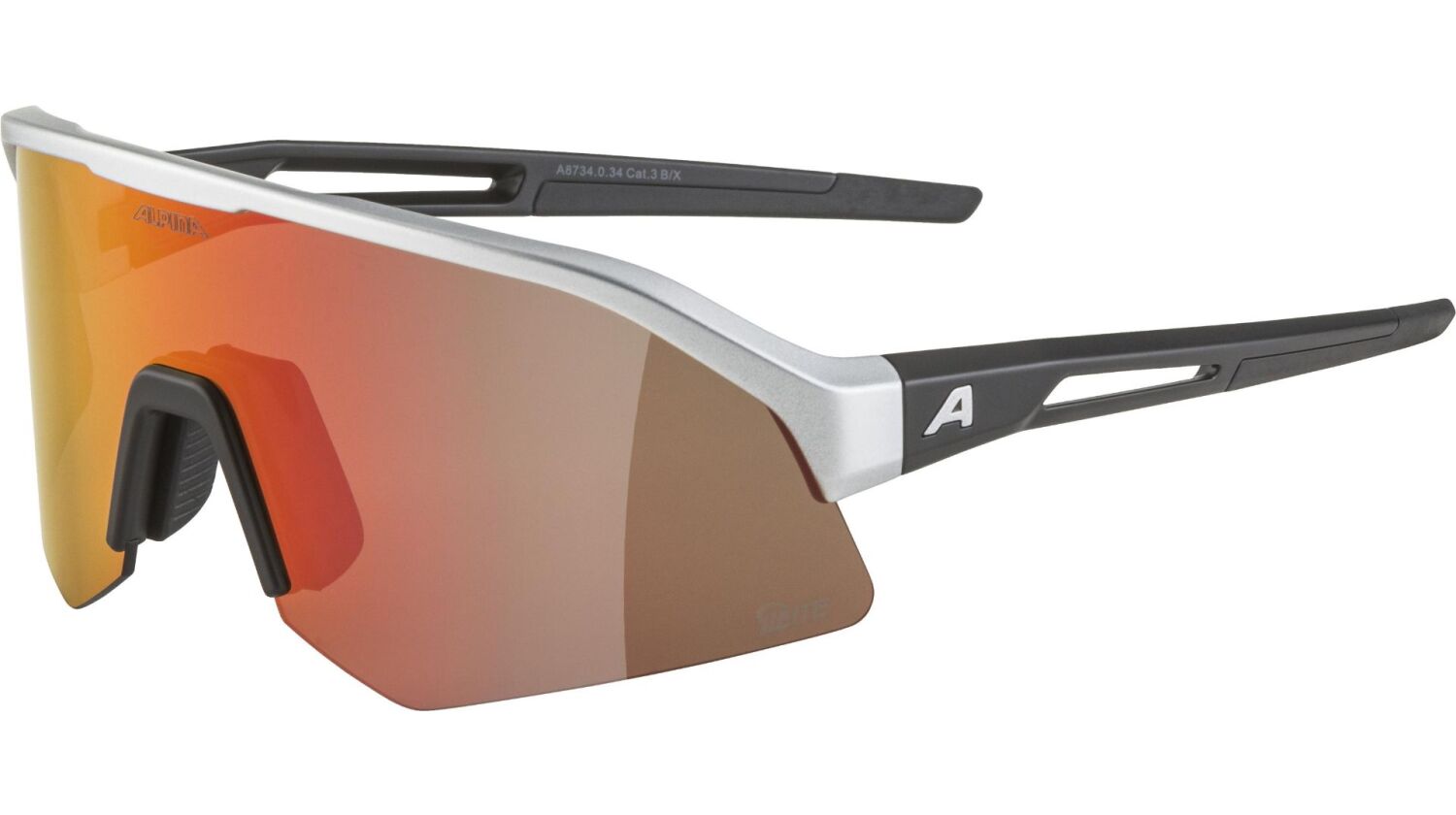 Alpina Sonic HR Q-Lite Sportbrille aluminium/mirror red one size