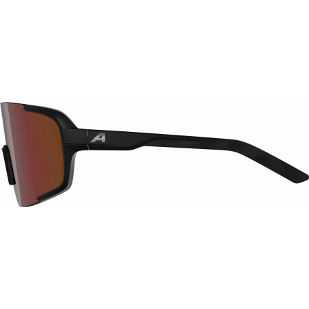 Alpina Lumin Sportbrille black matt/mirror red one size