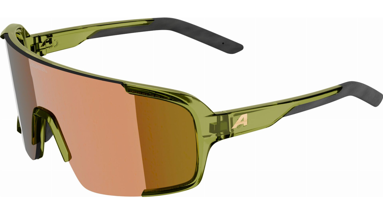 Alpina Lumin Sportbrille green transparent/mirror gold one size