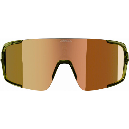 Alpina Lumin Sportbrille green transparent/mirror gold...
