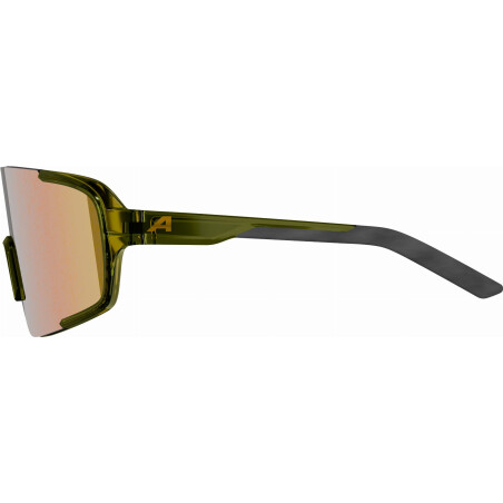Alpina Lumin Sportbrille green transparent/mirror gold one size