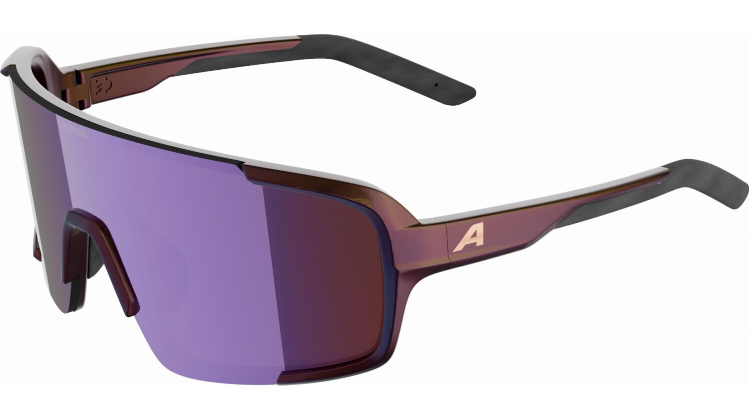 Alpina Lumin Sportbrille black-purple matt/mirror pink one size