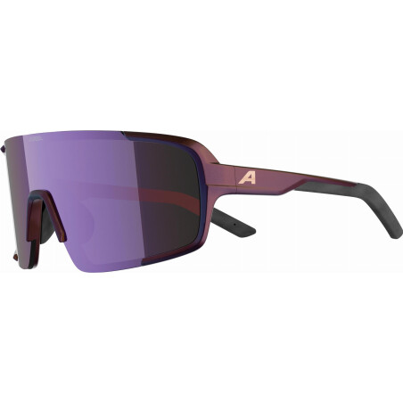Alpina Lumin Sportbrille black-purple matt/mirror pink one size