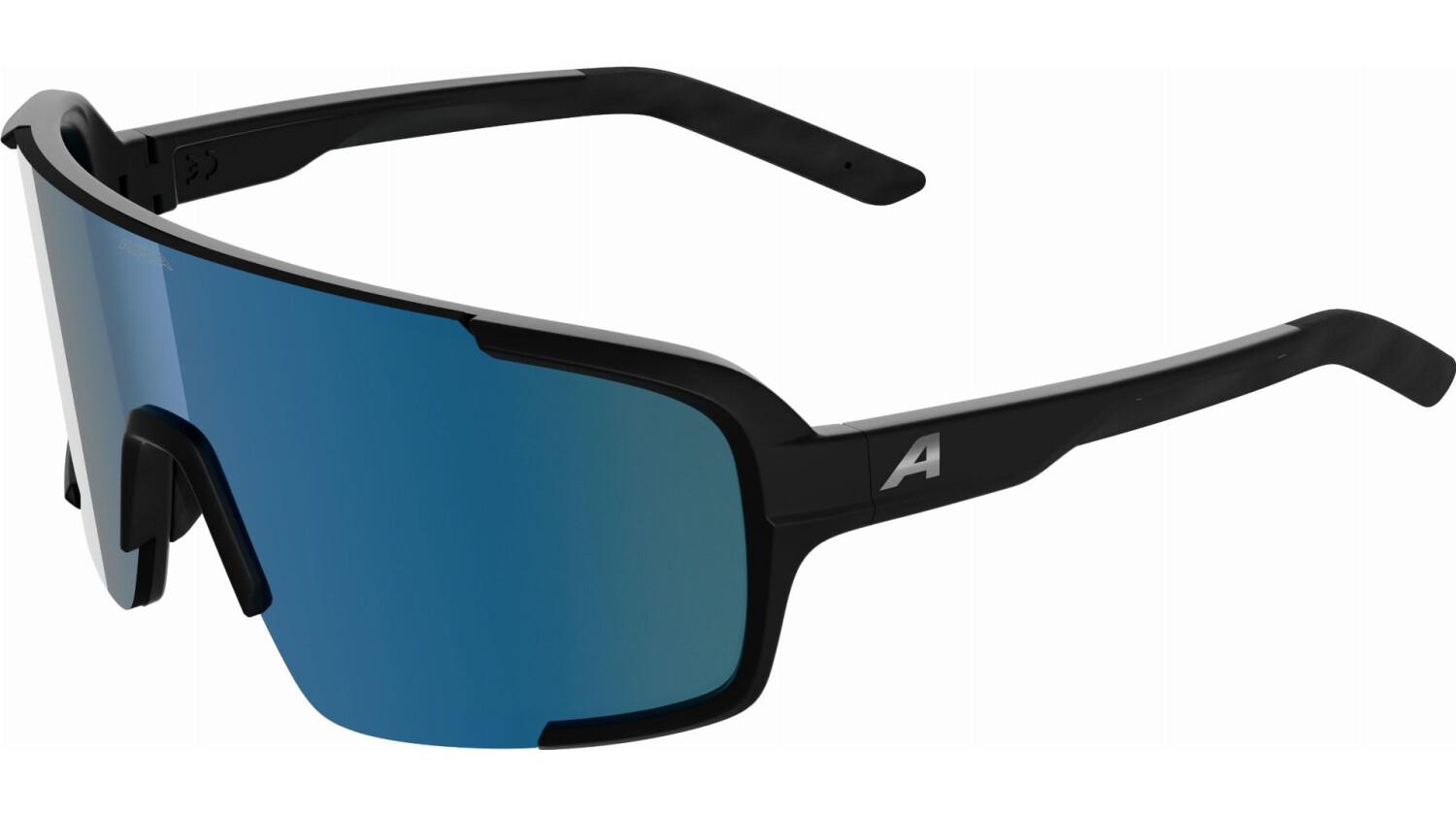 Alpina Lumin Sportbrille black matt/mirror blue one size