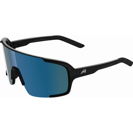 Alpina Lumin Sportbrille black matt/mirror blue one size