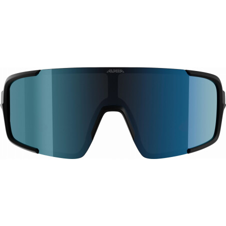 Alpina Lumin Sportbrille black matt/mirror blue one size