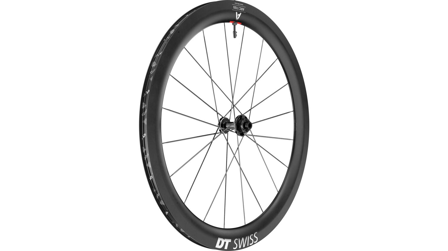 DT Swiss ARC 1100 Dicut 55 DB Vorderrad 28" Carbon, Center Lock,100/12mm TA schwarz