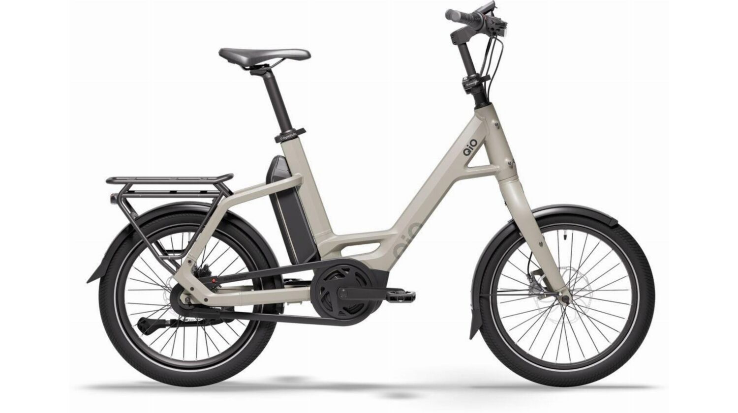 QiO Compact AP-8 Rücktrittnabe 545 Wh E-Kompaktrad 20" lunar white matt 48 cm