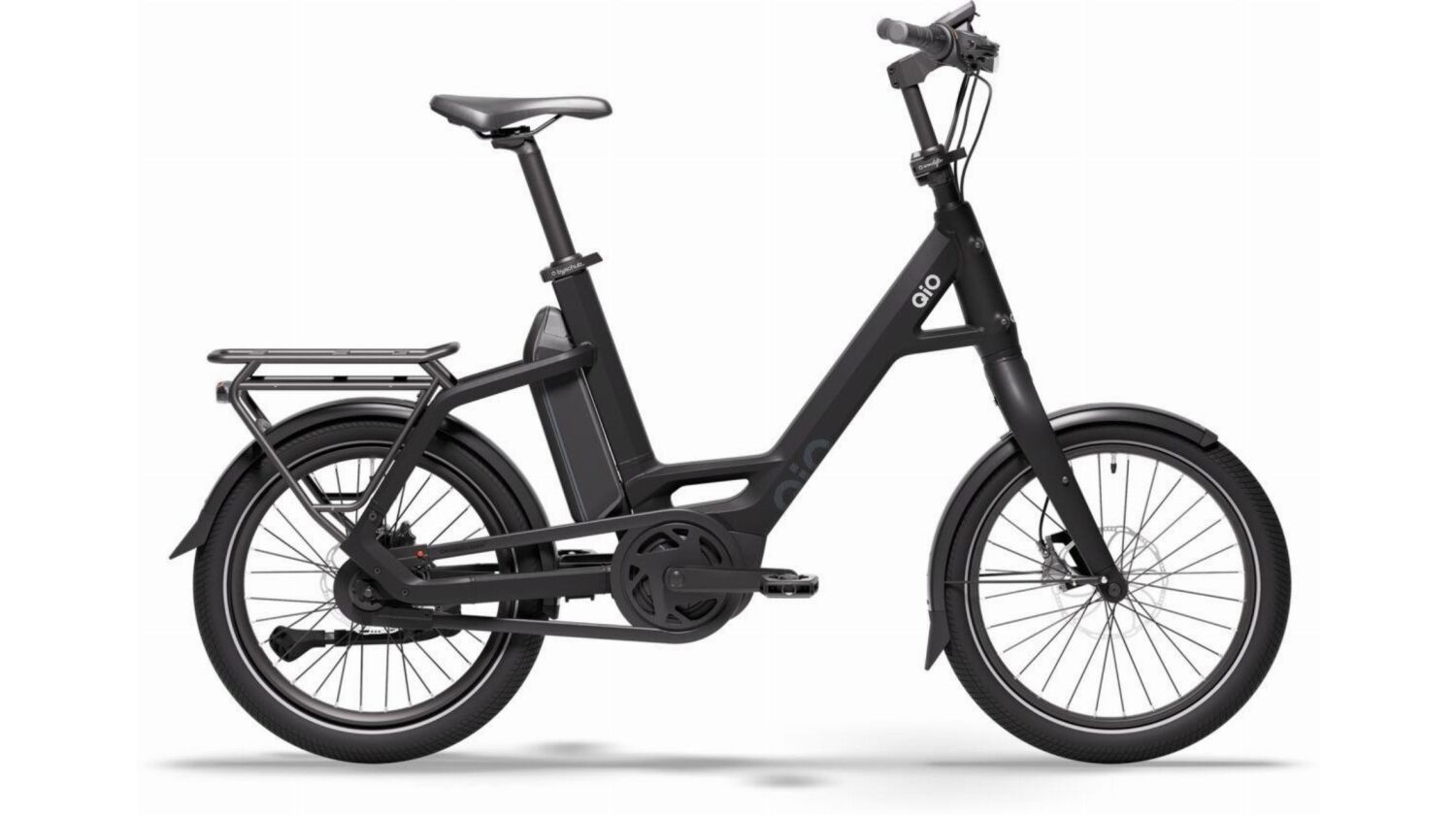 QiO Compact AP-8 Rücktrittnabe 545 Wh E-Kompaktrad 20" night black matt 48 cm